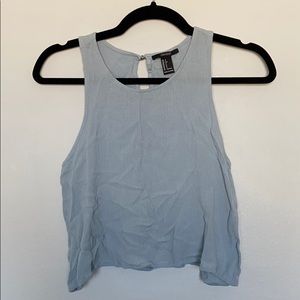 SM | Light blue/gray tank crop top